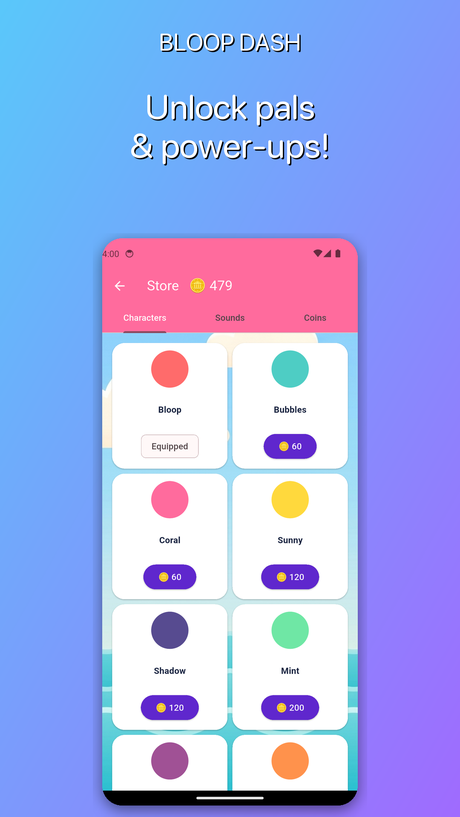 Bloop Dash store